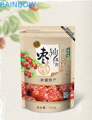 Изготовленный на заказ мешок фольги печатания упаковывая с Gusset застежки -молнии и дна для упаковывать риса