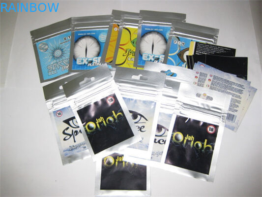 Подгонянный верхний Ziplock травяной ладан кладет застежку -молнию в мешки для Potpourri специи