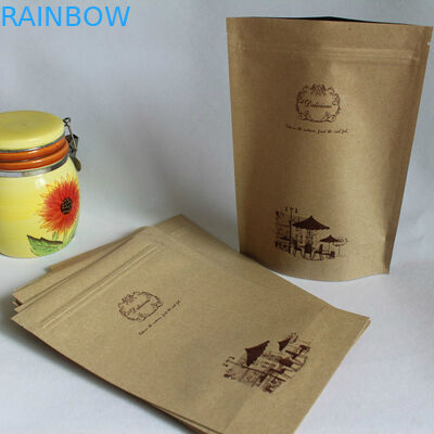 Рециркулированные подгонянные бумажные мешки, упаковывать бумаги Kraft кофейного зерна