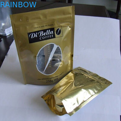 Coffe/чай влагостойкий стоят вверх окно мешка мешка пластичное золотистое овальное