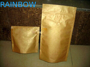 Прокатанное Ziplock золото мешка PrintingPlastic алюминиевой фольги полное стоит вверх штейновая отделка
