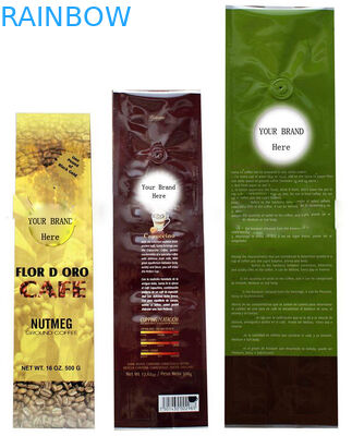 Стороны Gusset мешка чая клапана/застежки -молнии упаковывая отделка голубой цветастая напечатанная штейновая