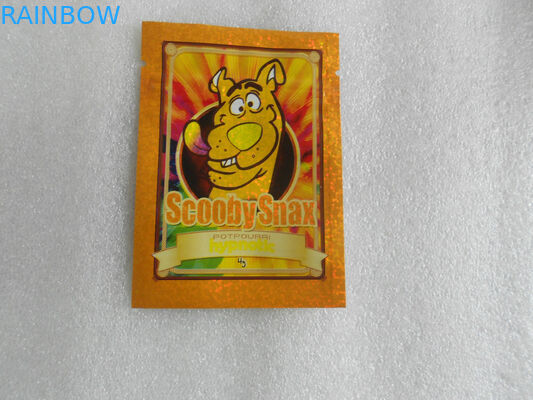Лоснистый травяной Potpourri желтого цвета Hologram мешка 10g Scooby Snax ладана