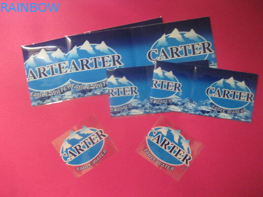 Синий накал печатания втулки сокращения бутылки питья минеральной воды