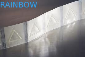 Recyclable ясная втулка сокращения треугольника обозначает тактильное предупреждение для Blindman/стикеров