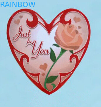 Стикер собственной личности тетради формы сердца слипчивый с картинами шаржа