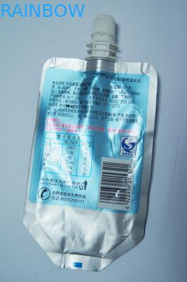 мешок Spout алюминиевой фольги серебра 150ml плоский упаковывая для упаковывать вина