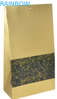 Изготовленная на заказ классицистическая бумага Kraft упаковывая для пакетиков чая, плоское дно