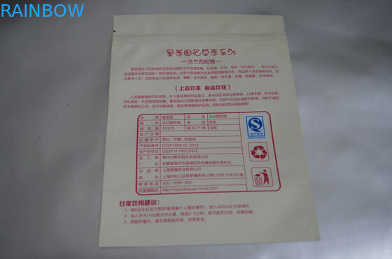 Пакетик чая плоской алюминиевой фольги изготовленный на заказ упаковывая для чая франчуза розового
