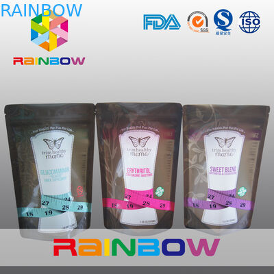 Стоьте вверх мешки заедк застежки -молнии/пластичная упаковка еды для равного подсластителя