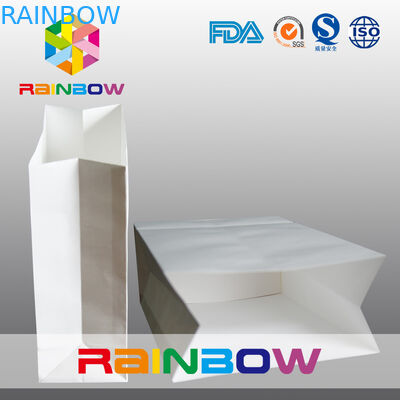 Рециркулированное квадратное дно подгоняло бумажные мешки/напечатанные бумажные хозяйственные сумки