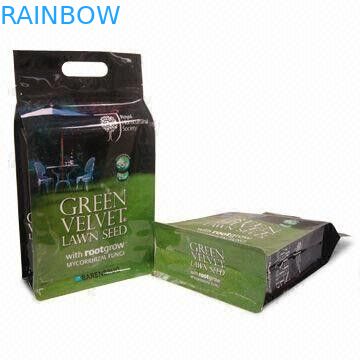 Нетоксический пластичный мешок еды любимчика с плоским дном и ручкой