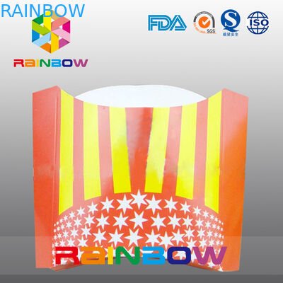 Biodegradable взятия франчузы бумажной коробки прочь устранимые жарят упаковывать