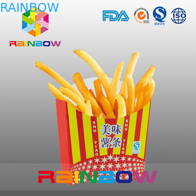 Biodegradable взятия франчузы бумажной коробки прочь устранимые жарят упаковывать