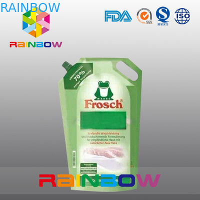 Алюминиевая фольга стоит вверх мешок Spout с отверстием руки для упаковывать тензида прачечного