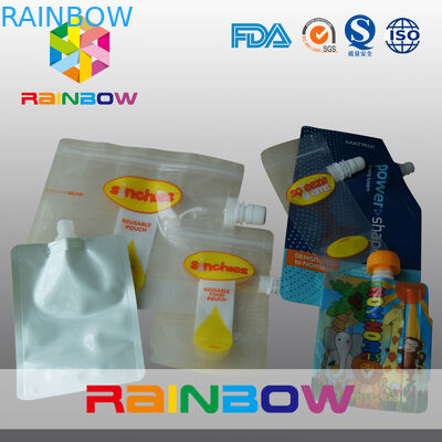 Алюминиевая фольга стоит вверх мешок Spout с отверстием руки для упаковывать тензида прачечного