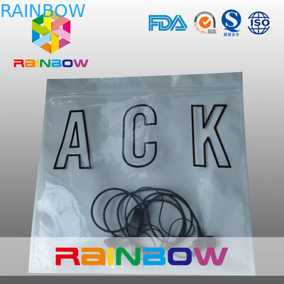 Мешок бортовой задней части перлы уплотнения 3 прозрачной передней белой анти- статический с застежкой -молнией