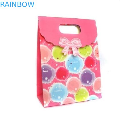 Цветастый напечатанный бумажный мешок для подарка/конфеты, подгонянного бумажного мешка с ручкой