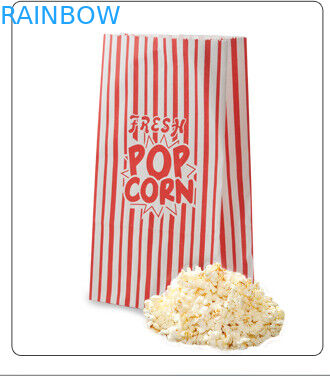 Подгонянная верхняя часть бумажных мешков Брайна Kraft плоского дна открытая для заедк