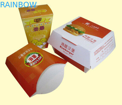 Примите вне бумажную коробку для фраев Friench/Гамбурга и пакетов цыпленка попкорна