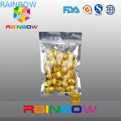 мешки заедк 100g упаковывая переднюю фольгу задней части Transprent с застежкой -молнией