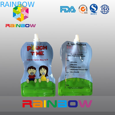 Свободный тип 5 Oz стоит вверх мешок упаковывая для еды Babay с застежкой -молнией Reclosbale