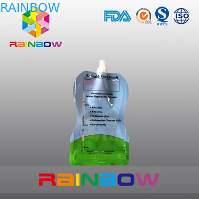 Свободный тип 5 Oz стоит вверх мешок упаковывая для еды Babay с застежкой -молнией Reclosbale