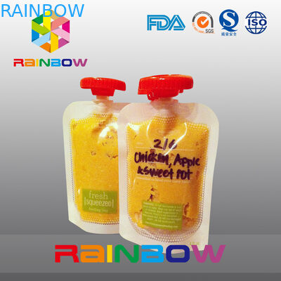 Качество еды нестандартной конструкции стоит вверх мешок с Spout для еды младенца