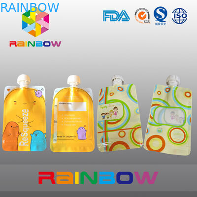 Custmized напечатало мешок упаковывая, мешки Spout сопла для жидкостный упаковывать