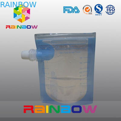 Transprent встает на сторону мешок Gusset для воды/напитка, Doypack с застежкой -молнией