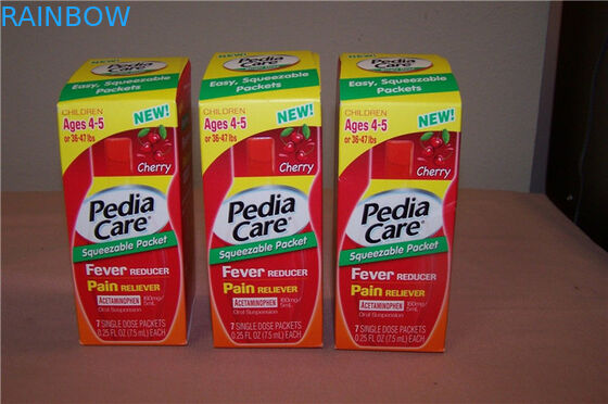 Коробка напечатанная таможней бумажная для редуктора упаковывая, пакетов боли бумажной коробки болеутоляющего средства