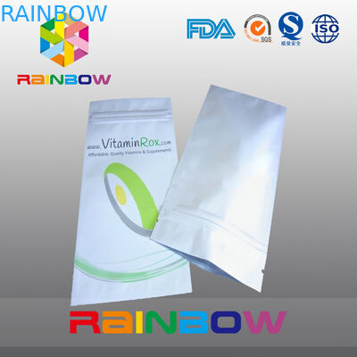 Мешок белого качества еды дна блока пластичный упаковывая при напечатанная таможня алюминиевой фольги