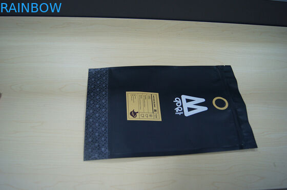 Мешки Moyee пластичные упаковывая штейновая черную стоят вверх мешок с мешком кофе клапана