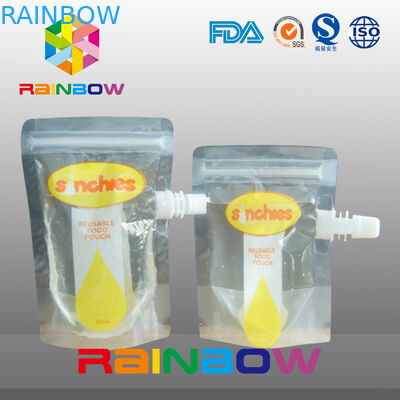 Стоьте вверх многоразовый мешок Spout еды младенца упаковывая с застежкой -молнией на верхней части
