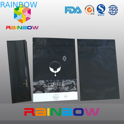 Тип мешки Matt черный стоящий мешка фольги кофейного зерна упаковывая с засевать клапан травой