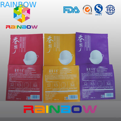 3 мешка бортовых косметики уплотнения упаковывая с зазубриной разрыва, лицевым мешком маски