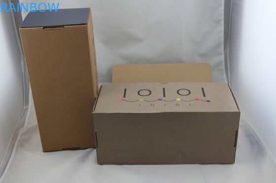 Складная бумажная коробка для ботинок упаковывая с логосом напечатанным таможней