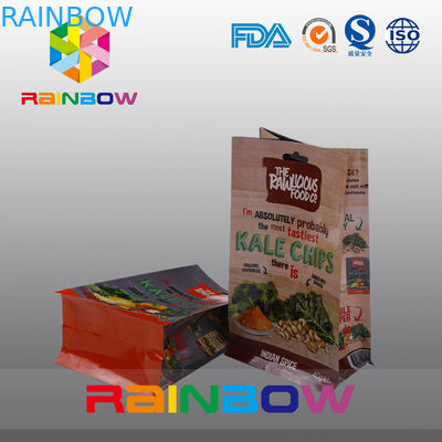 Таможня напечатала полиэтиленовые пакеты плоского дна, мешок дна блока уплотнения квада с ясным окном