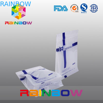 Таможня напечатала полиэтиленовые пакеты плоского дна, мешок дна блока уплотнения квада с ясным окном