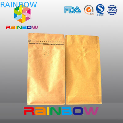 Нижний gusset стоит вверх ziplock мешки для кофе упаковывая с клапаном