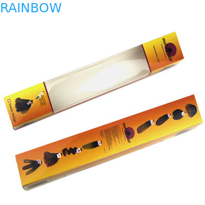 Коробка упаковывая с ясным окном, коробка выдвижения волос бумажная выдвижения волос бумажная