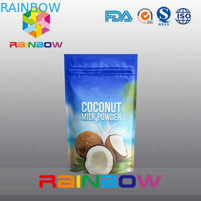 Мешки gusset Ziplock порошка протеина алюминиевой фольги упаковывая нижние стоят вверх