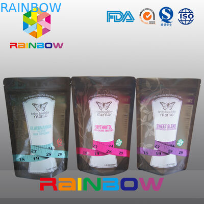 Пластичный ziplock нижний gusset кладет в мешки для упаковывать сахара/конфеты/специи