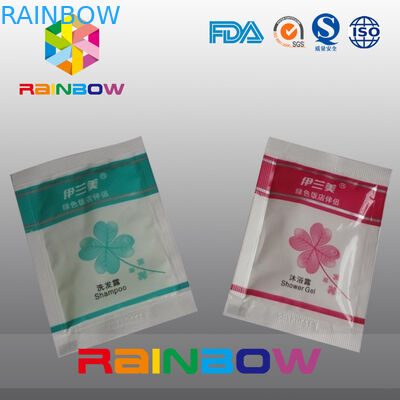 Уплотнение сжатия пластичного устранимого шампуня упаковывая кладет в мешки с зазубриной разрыва