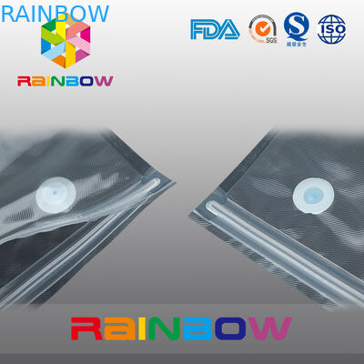 Поли мешок хранения еды текстуры вакуума/уплотнение вакуума еды застежки -молнии слайдера кладут в мешки