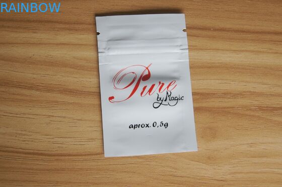 Светя белое малое Ziplock удобрение упаковывая пластичное уплотнение собственной личности кладет костюм в мешки для растущих заводов