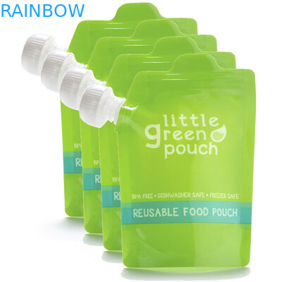 Яркие мешки Spout еды младенца печатания с нижним Spout Gusset и угла