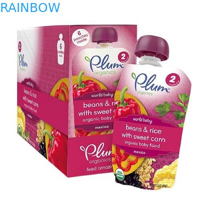 Собственная личность стоя пластичные мешки упаковывая мешки еды младенца югурта мешков Spout упаковывая