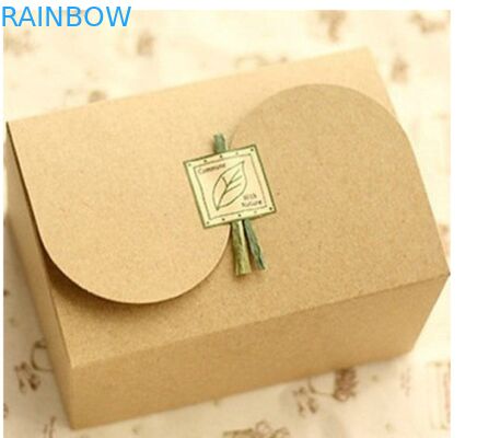 Простая коробка Брайна Kraft бумажная для подарка упаковывая, подгонянного печатания