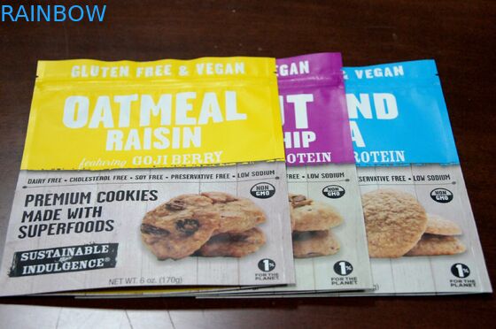 Яркая фольга печати выровняла мешок заедк упаковывая/мешок печений застежки -молнии Doypack Mylar